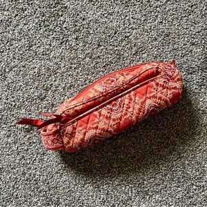 Vera Bradley Toiletry Cosmetic Bag Orange Paprika
